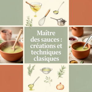 Maître des sauces : créations et techniques classiques
