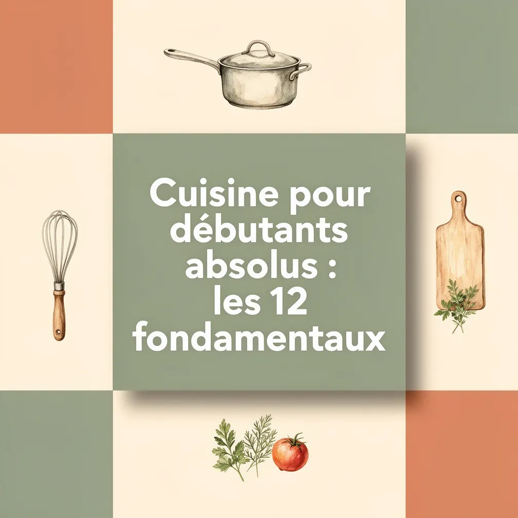 Cuisine pour débutants absolus : les 12 fondamentaux