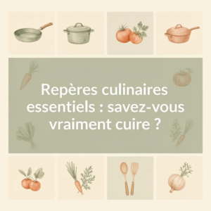 Repères culinaires essentiels : savez-vous vraiment cuire ?