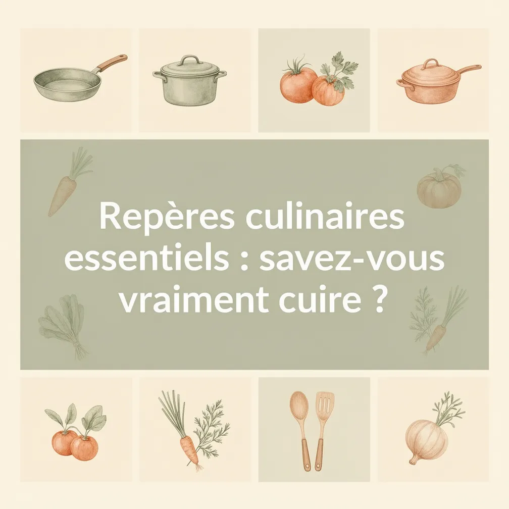 Repères culinaires essentiels : savez-vous vraiment cuire ?