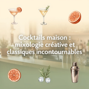 Cocktails maison : mixologie créative et classiques incontournables