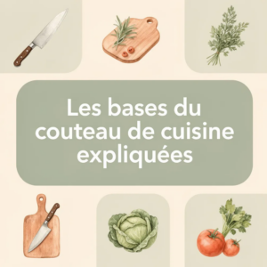 Les bases du couteau de cuisine expliquées