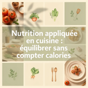 Nutrition appliquée en cuisine : équilibrer sans compter calories