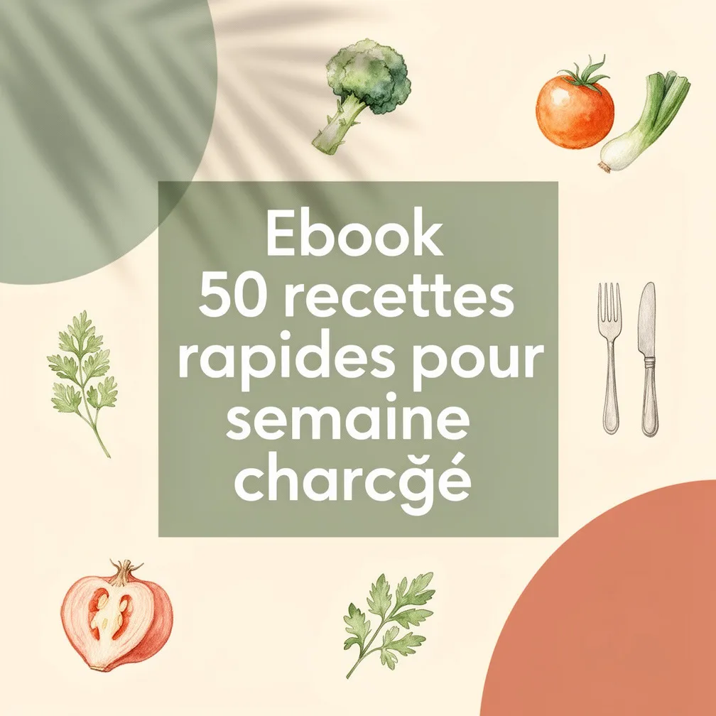 Ebook 50 recettes rapides pour semaine chargée